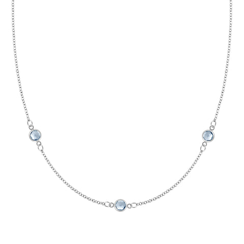 Aquamarine by the yard Necklace – A-MORE collection